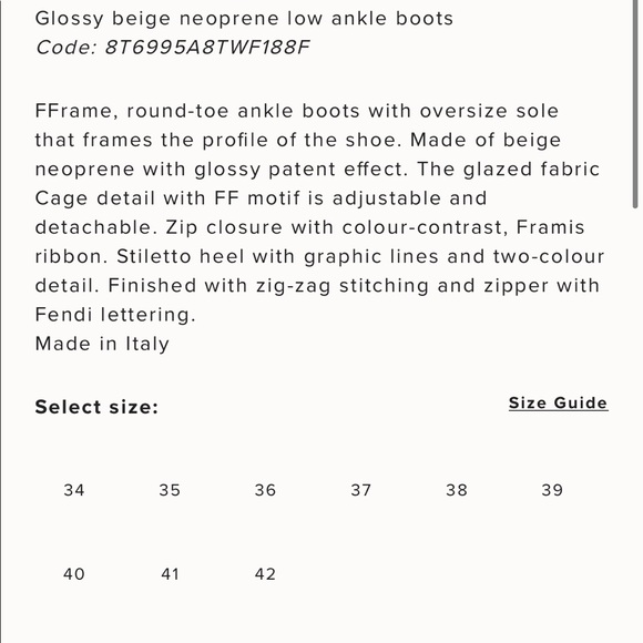 FENDI NEOPRENE BOOTS - Picture 5 of 12